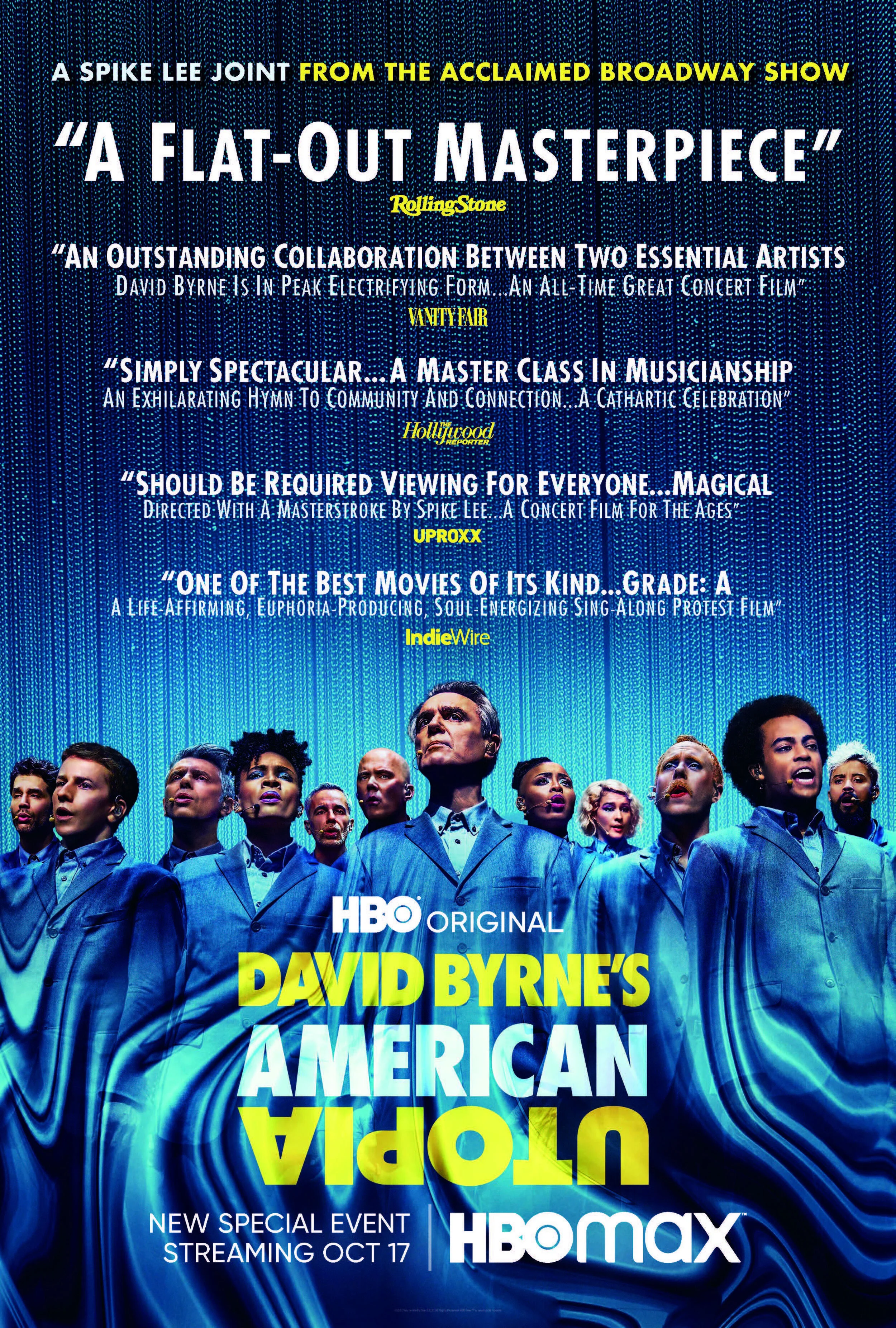 Trailer & Poster For David Byrne's America Utopia, Directed By